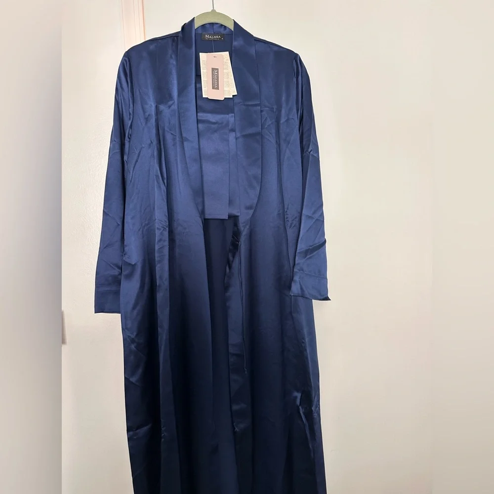 New La Perla SILK Navy Blue Women's Robe